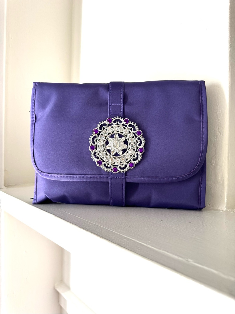 Makeup Travel Bag with Multiple Compartments & Small Matching Pouch